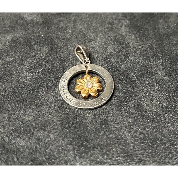 JCM@HMK Stainless Steal GT Daisy Rhinestone Center "So Special,  So Loved" Penda - Picture 3 of 7